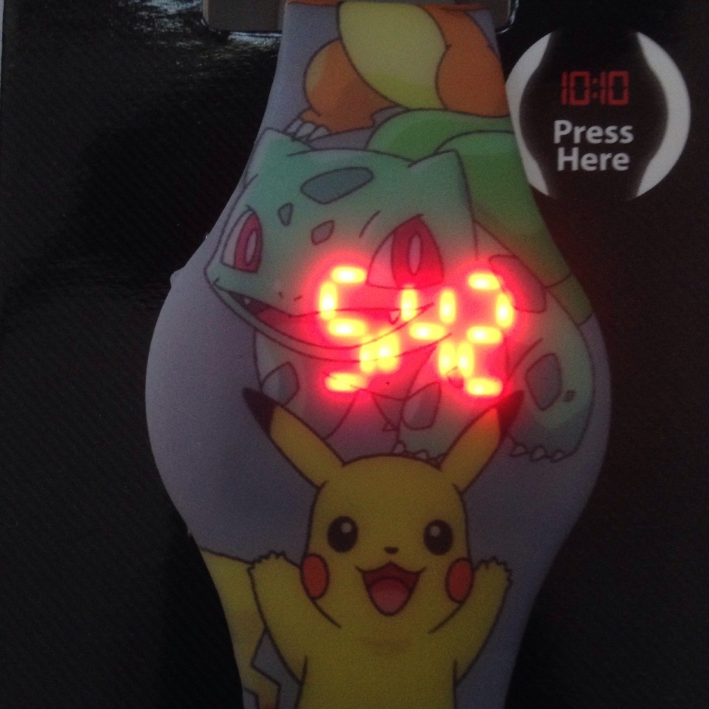Pokemon Pikachu LED Silicone Watch NEW NWT - Picture 3 of 5